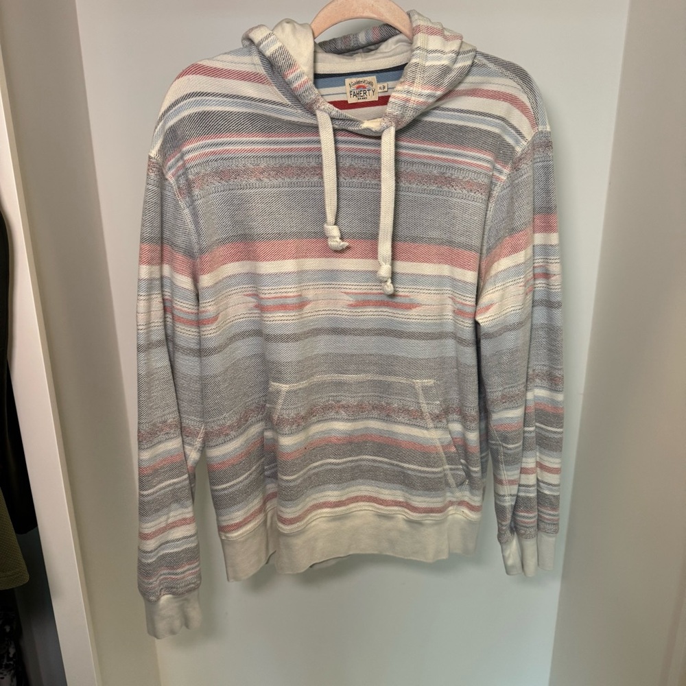Men’s Faherty Byron Bay Aztec Hoodie Sweatshirt